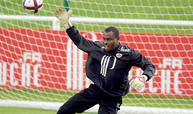 Barel Mouko, capitán de la selección de Congo