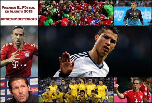 Premios EFEI 2013_Cristiano Ronaldo_Franck Ribery_Diego Pablo Simeone_Víctor Valdés_Philipp Lahm_Brasil_Bayern Munich