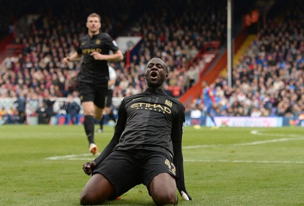 Touré celebra su último gol ante el Crystal Palace (Foto: sundayworld.com)