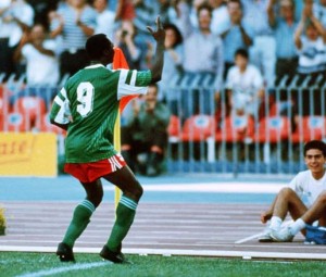 Roger Milla baile gol Camerún