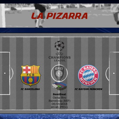 UEFA Champions League Barcelona Bayern Pizarra