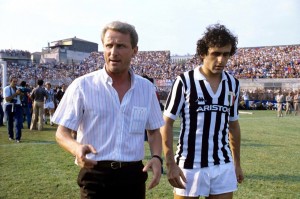 Trapattoni y Platini Juventus 