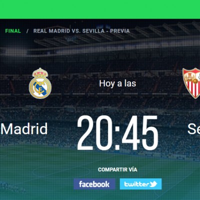 Infografia Real Madrid Sevilla